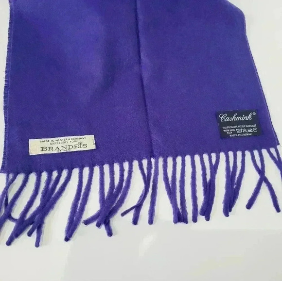 Bright Purple Classic Cashmink Scarf vintage - Picture 13 of 14